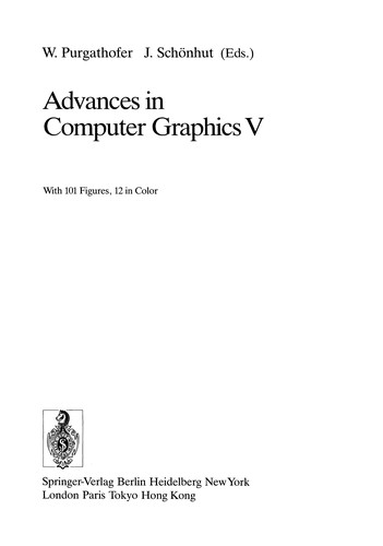 Cover for Advances in Computer Graphics V