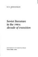 Cover for Soviet Literature in the 1980's