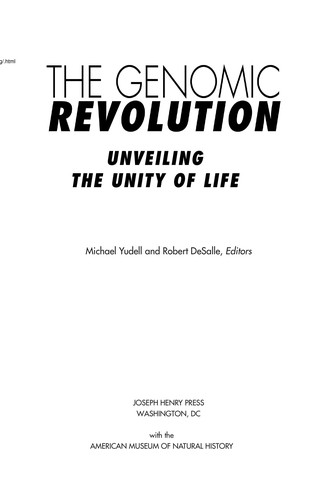Cover for The genomic revolution