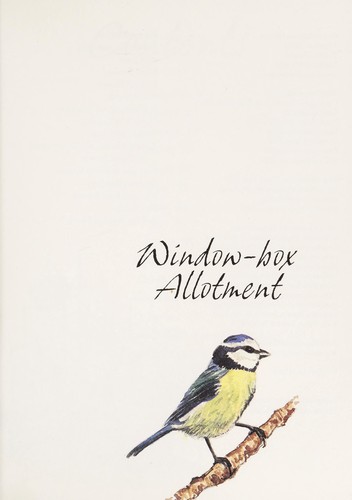 Cover for Window-box allotment