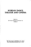 Cover for Korean dance, theater, and cinema