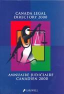 Cover for Annuaire judiciaire canadien 2000 =