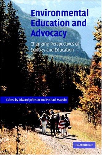 Cover for Environmental education and advocacy