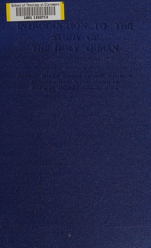 Cover for Introduction to the study of the Holy Quran.