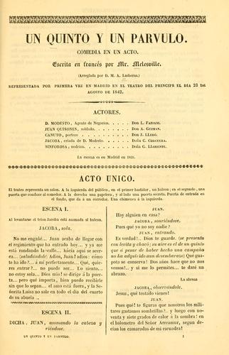 Cover for quinto y un parvulo