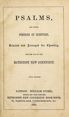 Cover for Psalms and other portions of Scripture, selected and arranged for chanting