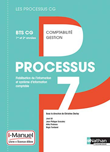 Cover for Processus 7 BTS CG 1ère et 2ème années  Livre + Licence élève 2017