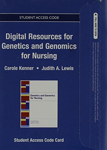 Cover for Textbook Resources Genetics and Genomics for Nursing -- Access Card