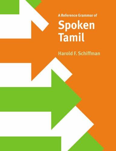 Cover for A Reference Grammar of Spoken Tamil (Reference Grammars)