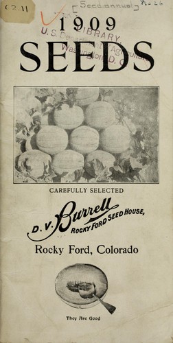 Cover for 1909 seeds