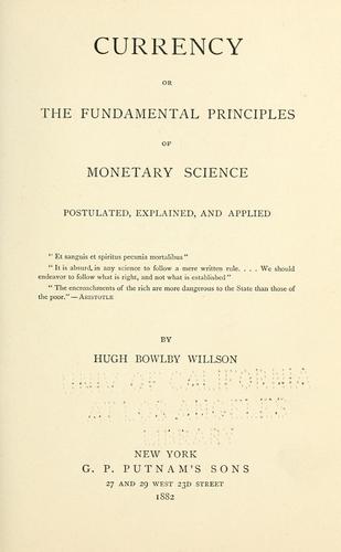 Cover for Currency