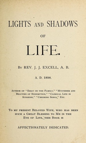 Cover for Lights and shadows of life