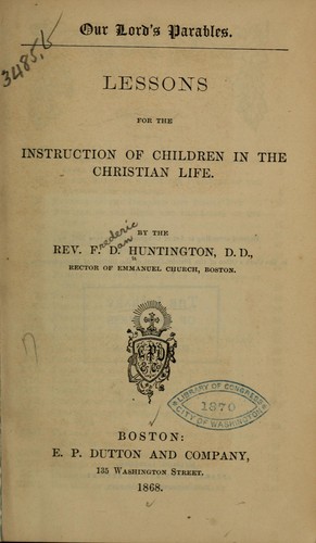 Cover for Our Lord's parables