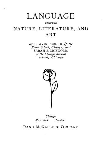 Cover for Language through nature, literature, and art