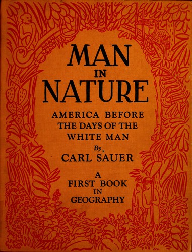 Cover for Man in nature