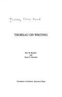 Cover for Thoreau on writing