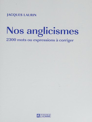 Cover for Nos anglicismes