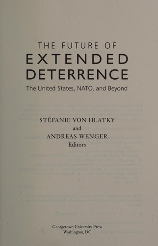 Cover for The future of extended deterrence