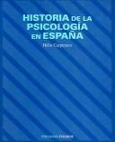 Cover for Historia de la psicología en España