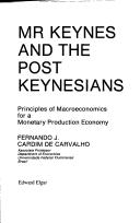 Cover for Mr. Keynes and the post Keynesians