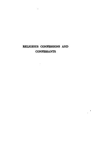 Cover for Religious confessions and confessants