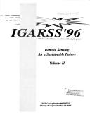 Cover for IGARSS '96: 1996 International Geoscience and Remote Sensing Symposium 