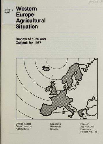 Cover for Western Europe agricultural situation