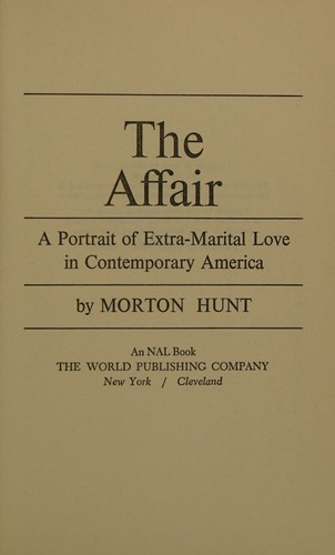 Cover for THE AFFAIR By MORTON HUNT 1969 first printing