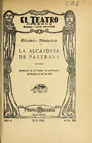 Cover for La alcaidesa de Pastrana