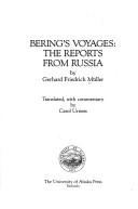 Cover for Bering's voyages