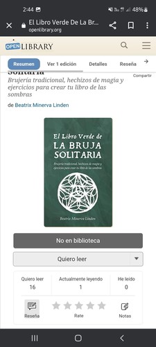 Cover for La bruja verde