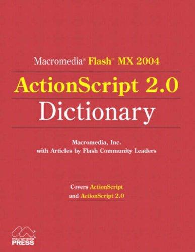 Cover for Macromedia Flash MX 2004 ActionScript 2.0 dictionary