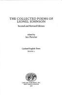 Cover for The collected poems of Lionel Johnson