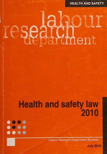 Cover for Health and safety law 2010