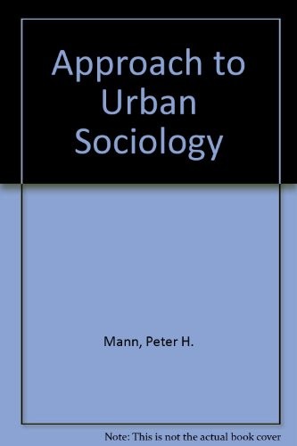 Cover for Approach to Urban Sociology.