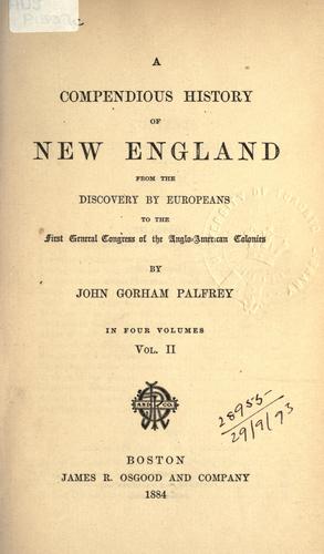 Cover for compendious history of New England