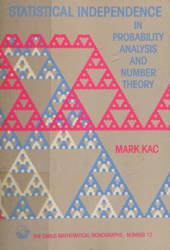 Cover for Statistical independence in probability, analysis and number theory