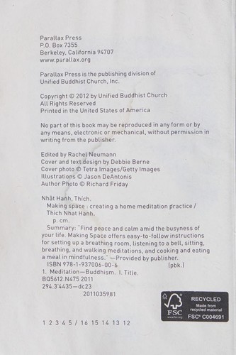 Cover for Making space