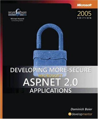 Cover for Developing More-Secure Microsoft  ASP.NET 2.0 Applications (Pro Developer)