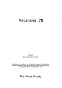 Cover for Vacancies '76