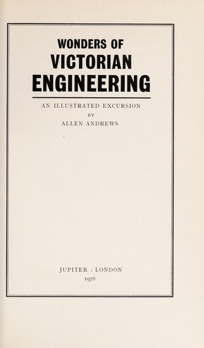 Cover for Wonders of Victorian engineering