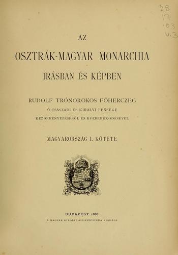 Cover for Az Osztrák-magyar monarchia irásban és képben