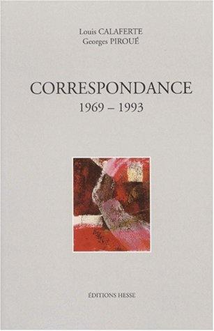 Cover for Correspondance, 1969-1993