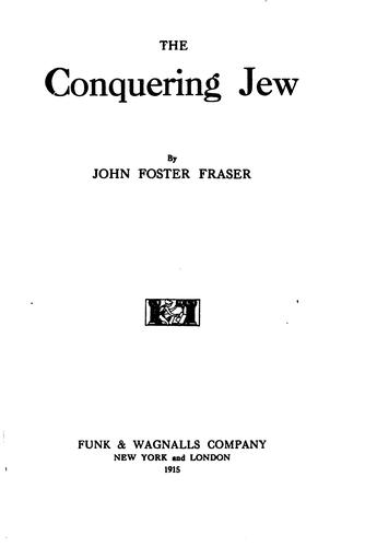 Cover for The conquering Jew