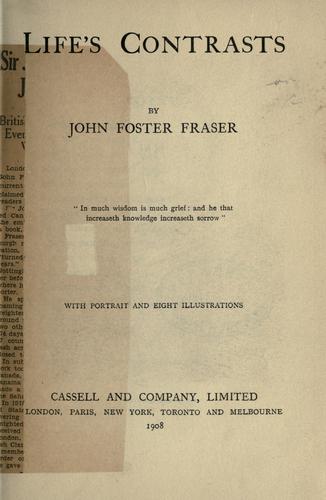 Cover for Life's contrasts.