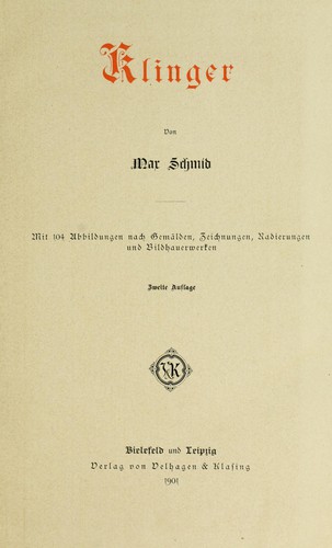 Cover for Klinger