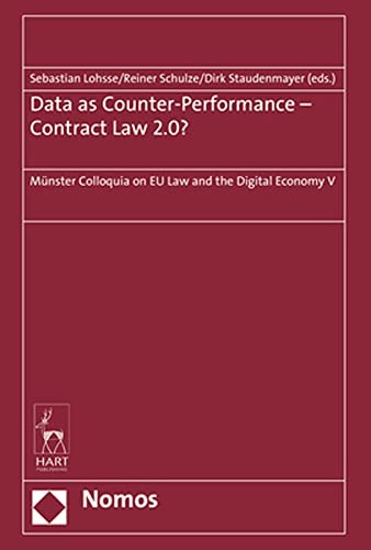 Cover for Data As Counter-Performance - Contract Law 2. 0?