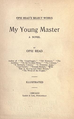 Cover for My young master