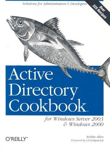 Cover for Active Directory Cookbook