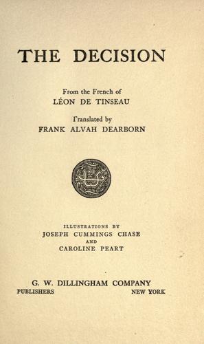 Cover for The decision